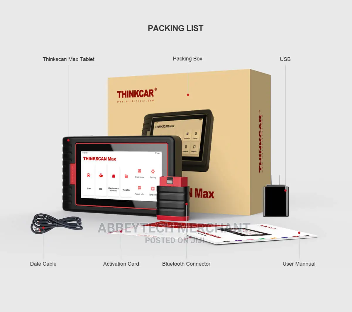 Thinkscan Max Obdii All Cars Scanner With Resets N Programmi