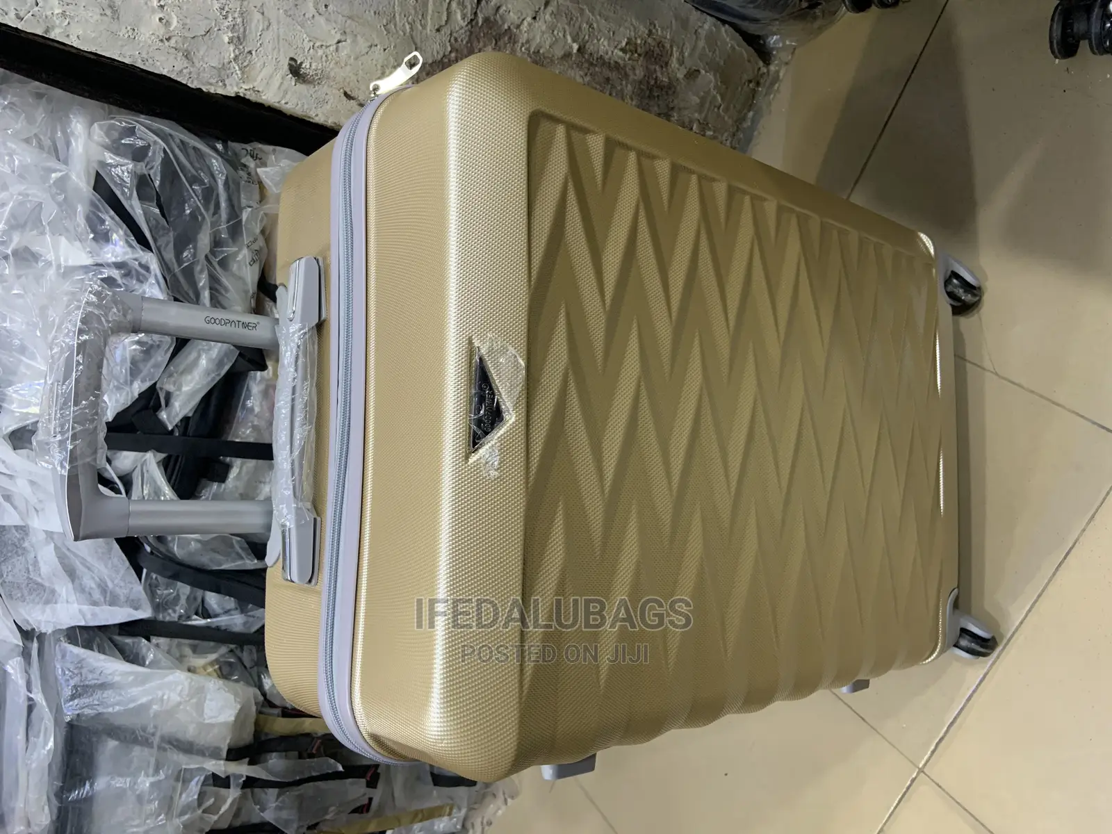 Medium Size Imported Plastic Traveling Luggage