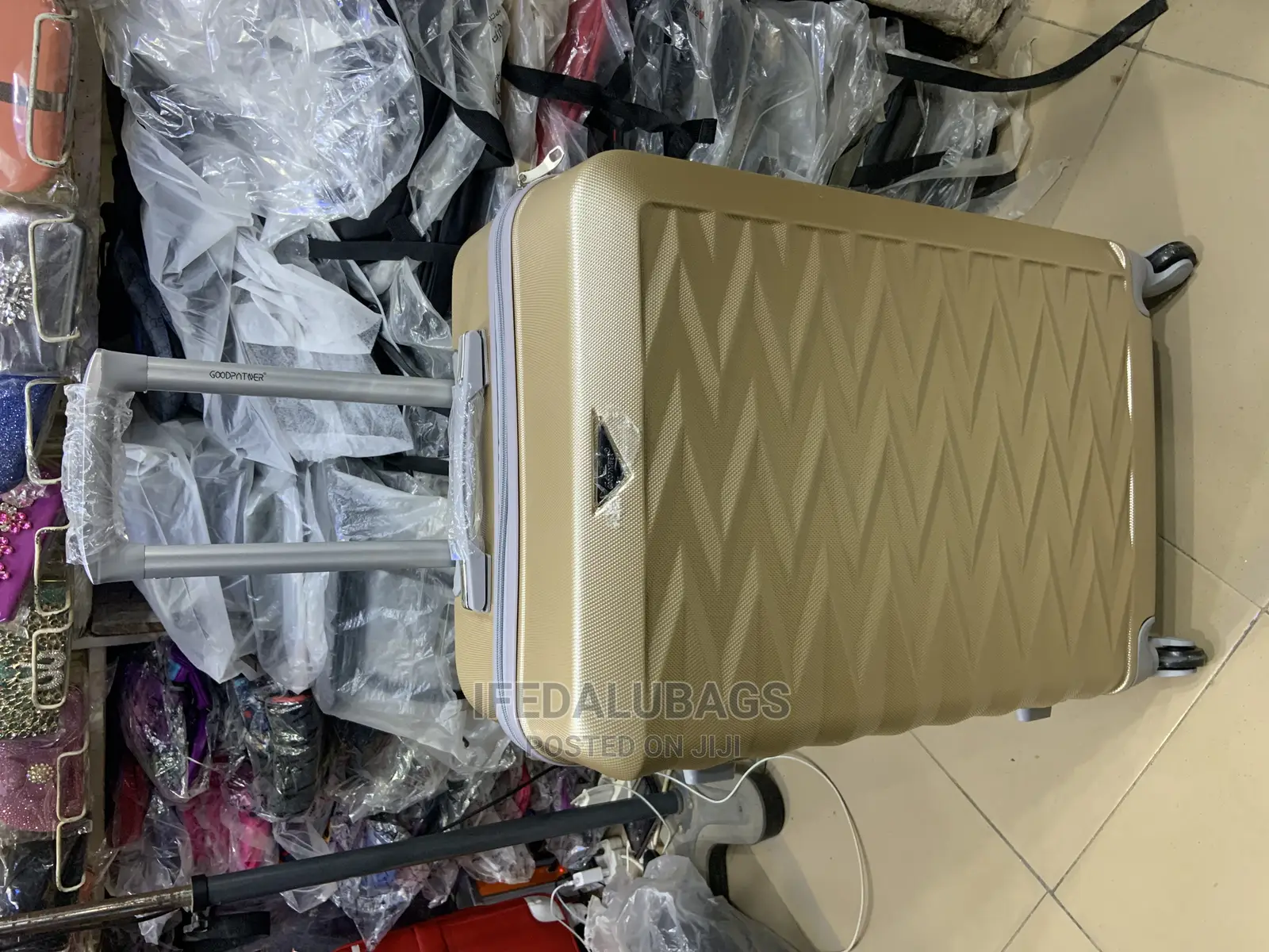 Medium Size Imported Plastic Traveling Luggage