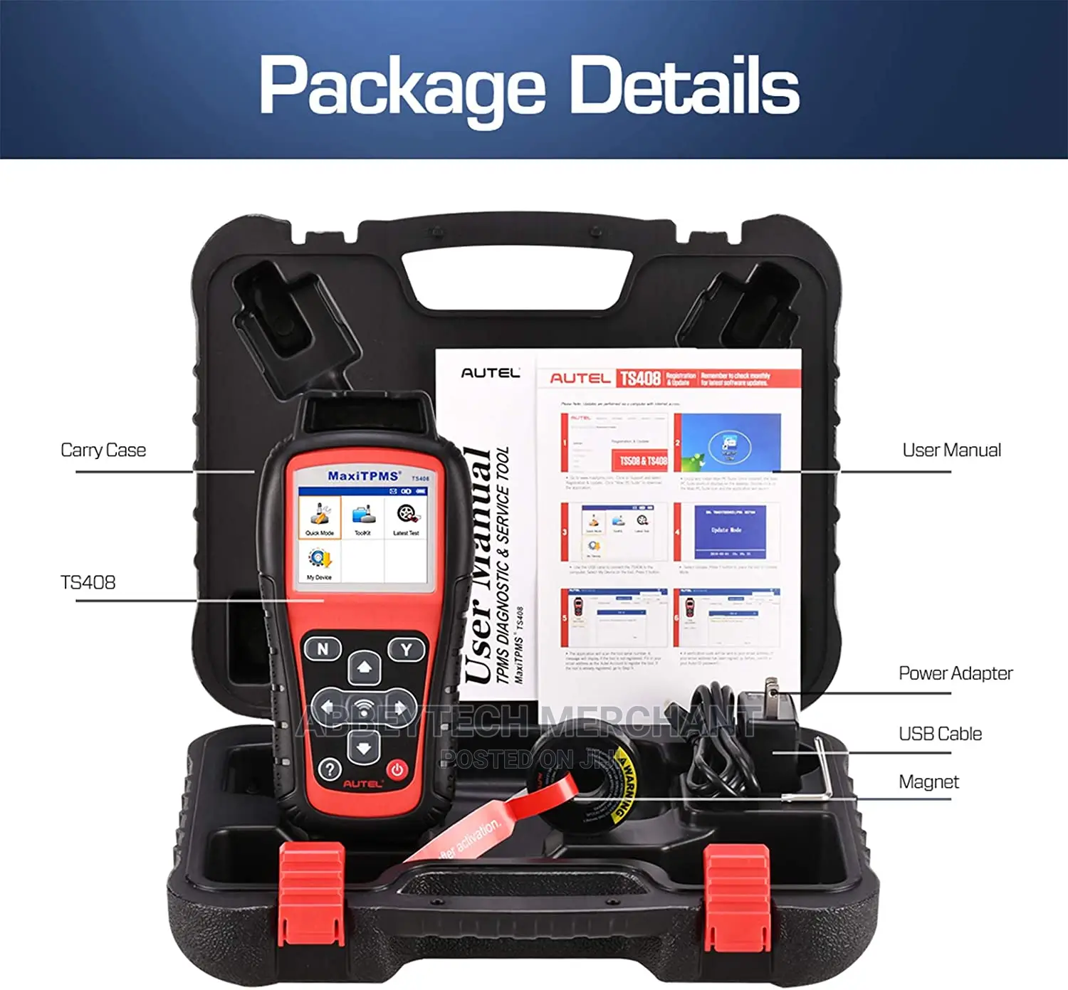 Autel Ts408 TPMS Relearn Tool and TPMS Programmer