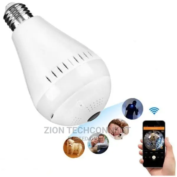 Camera Wifi 360 Degree Light Bulb Camera