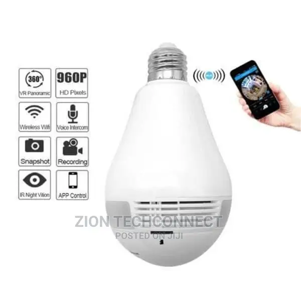 Motion Detection Spy Camera Bulb