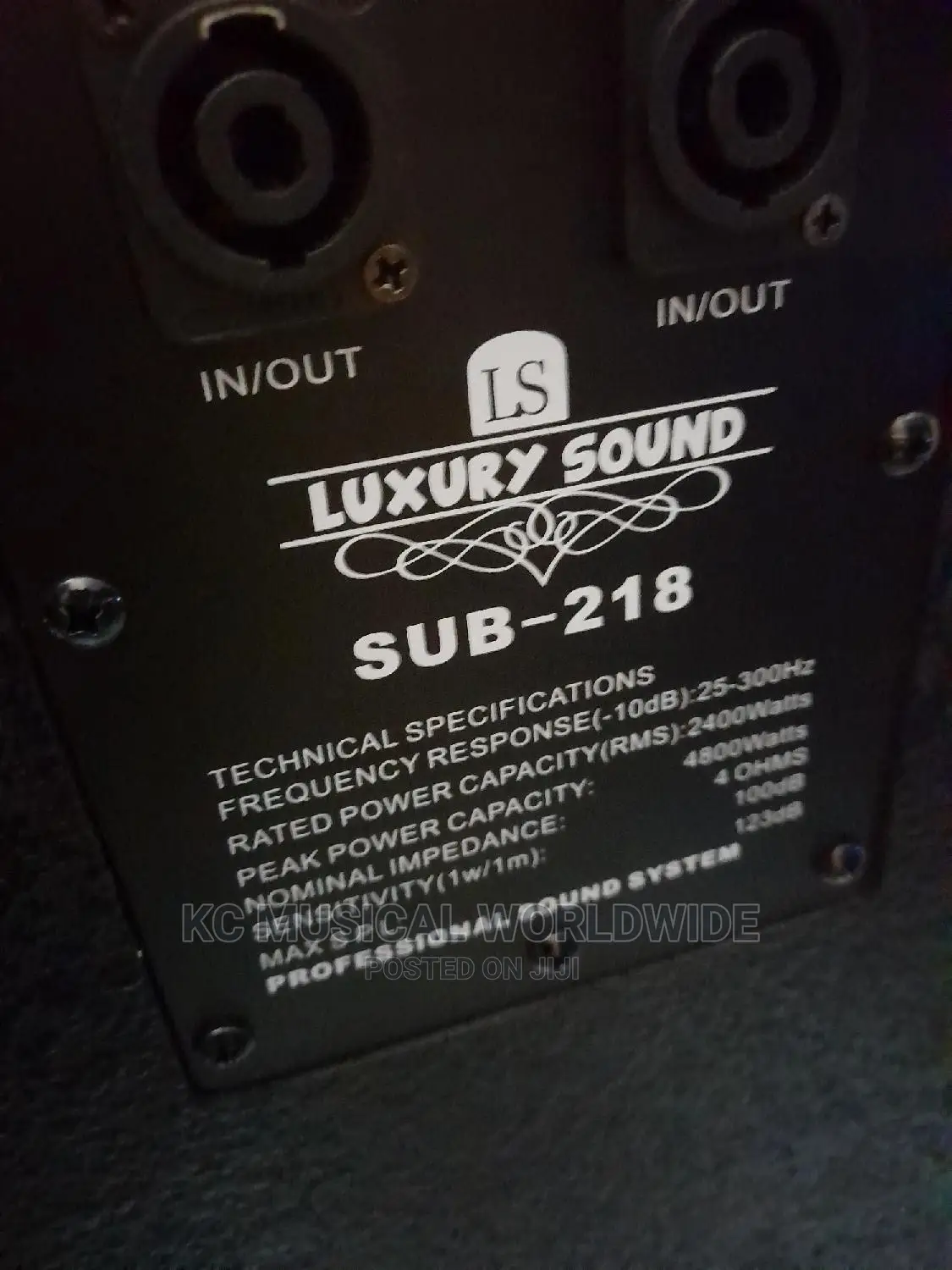 Luxury Sound Double Subwoofer Model 218