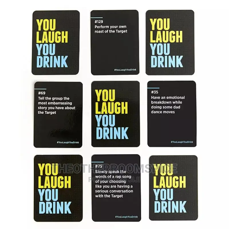You Laugh You Drink Card Game