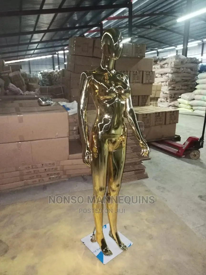 Size 8 Newly Imported Size 8 Gold Chrome Mannequin