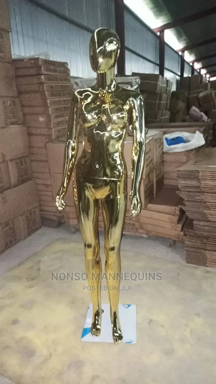 Size 8 Newly Imported Size 8 Gold Chrome Mannequin