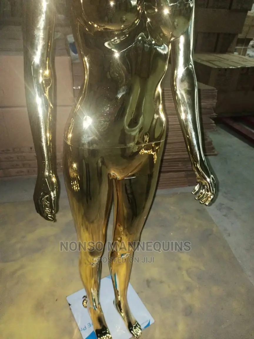 Size 8 Newly Imported Size 8 Gold Chrome Mannequin