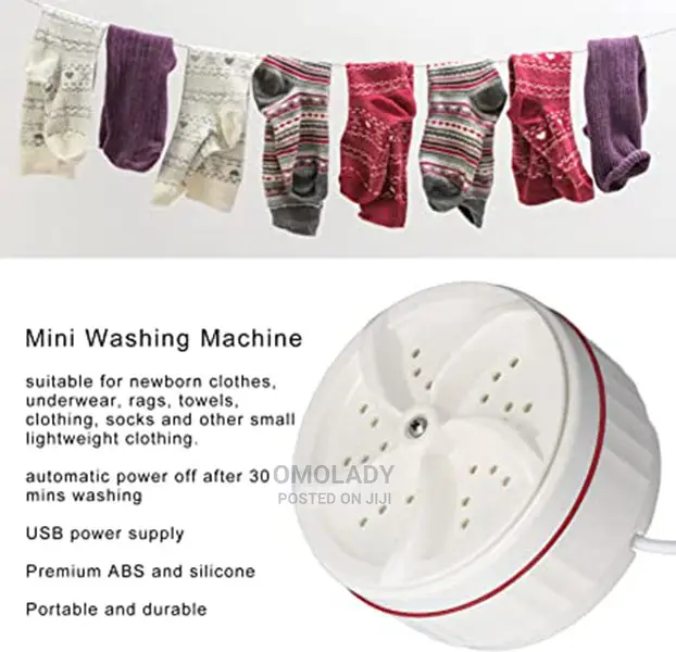 Electric Mini Usb Ultrasonic Turbine Washing Machine - 5w