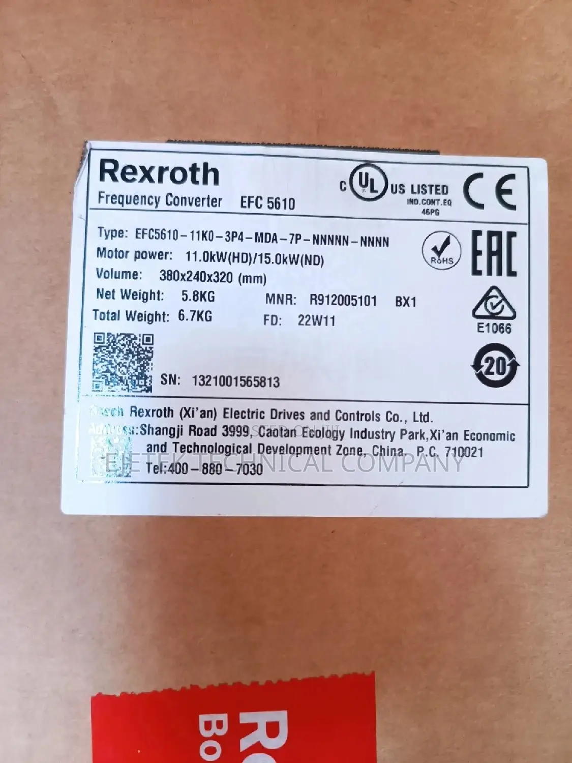 Bosch Vfd Inverter 15kw/20hp 380V