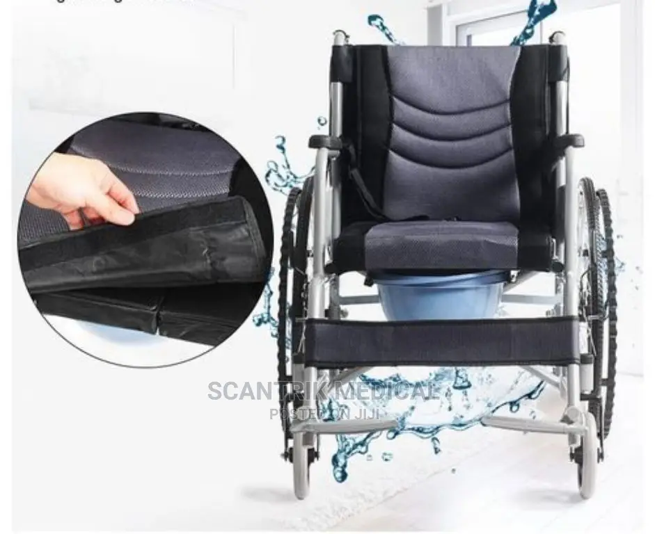 Manual Hospital Commode Wheel Chair