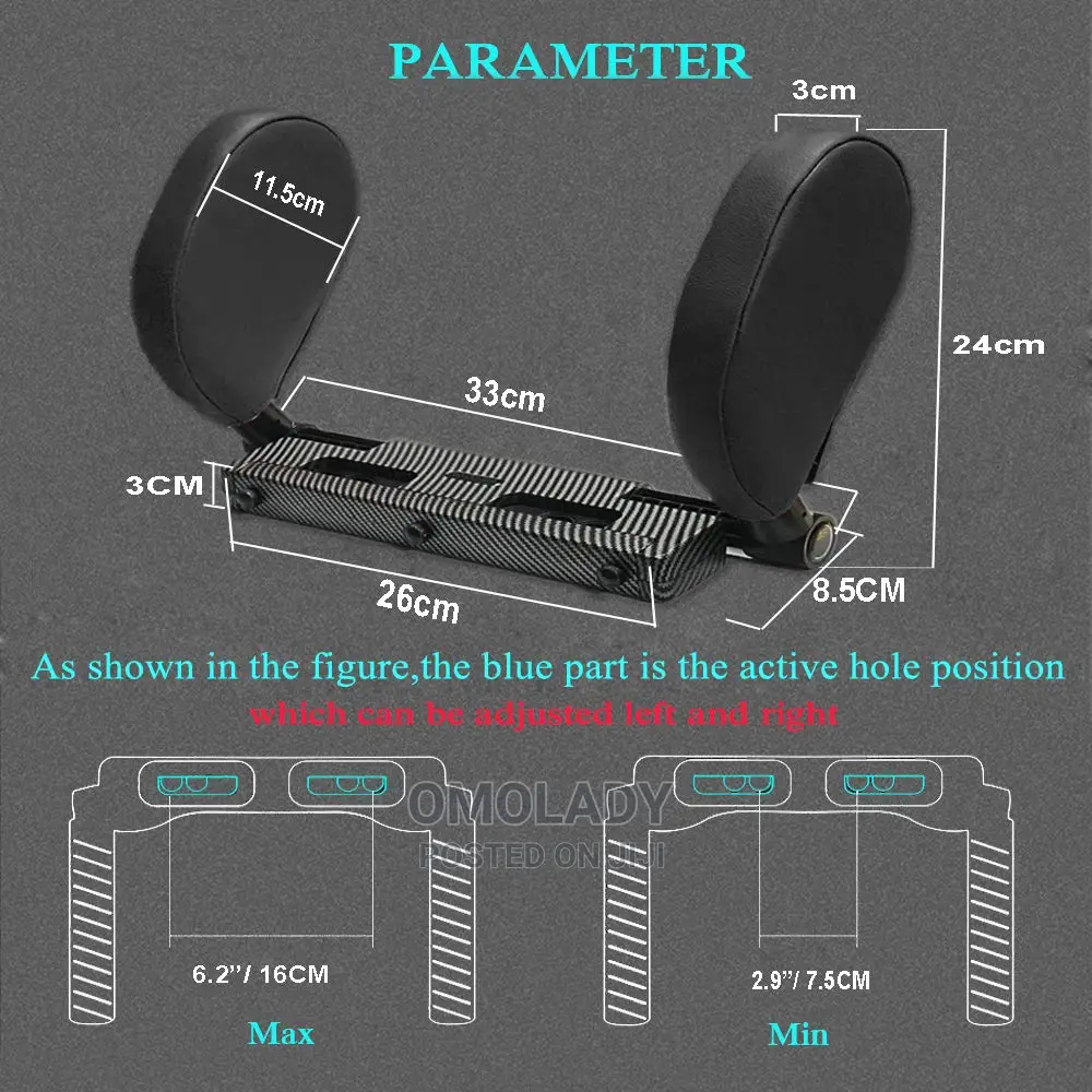 Car Headrest Pillow, 180 Adjustable