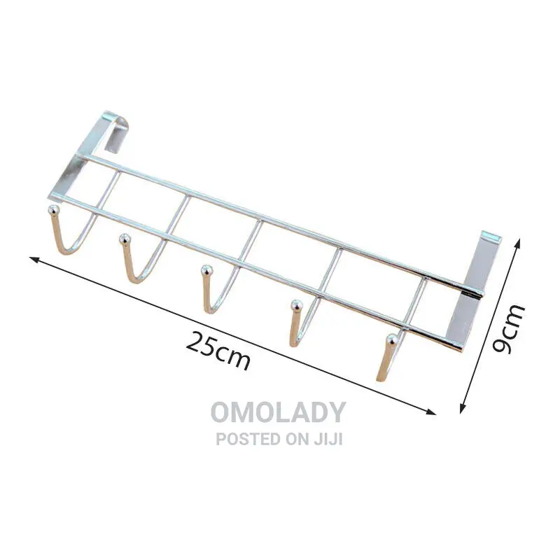 5-Hooks Stainless Steel Kitchen Organizer