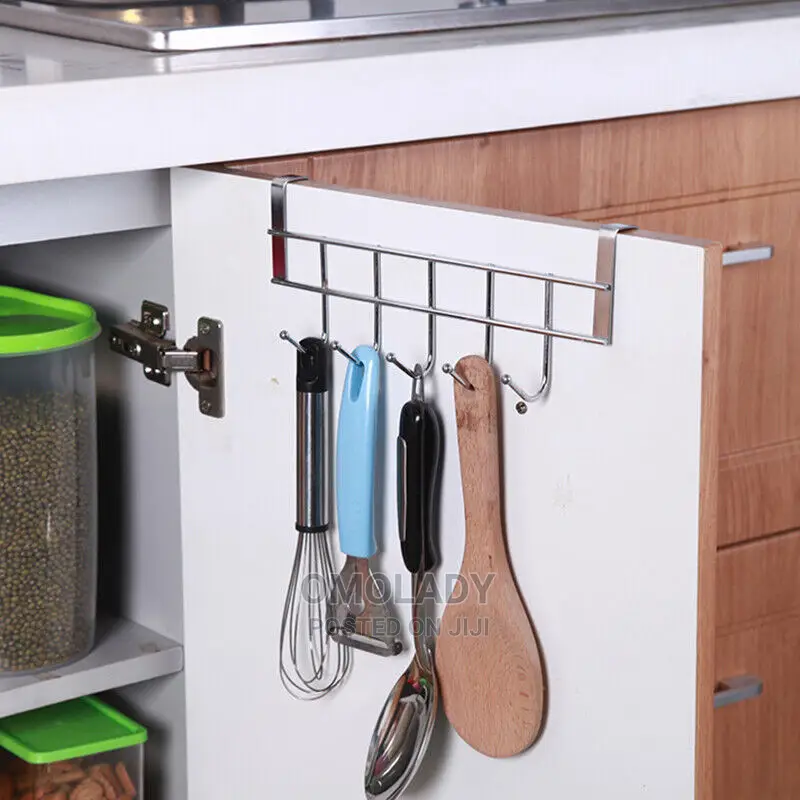 5-Hooks Stainless Steel Kitchen Organizer