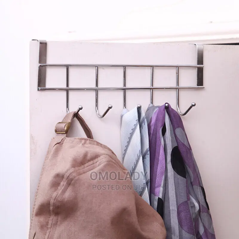 5-Hooks Stainless Steel Kitchen Organizer