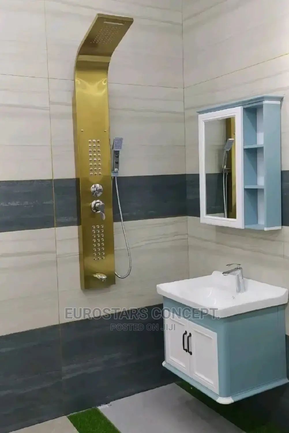 Gold Colour England Shower Panel