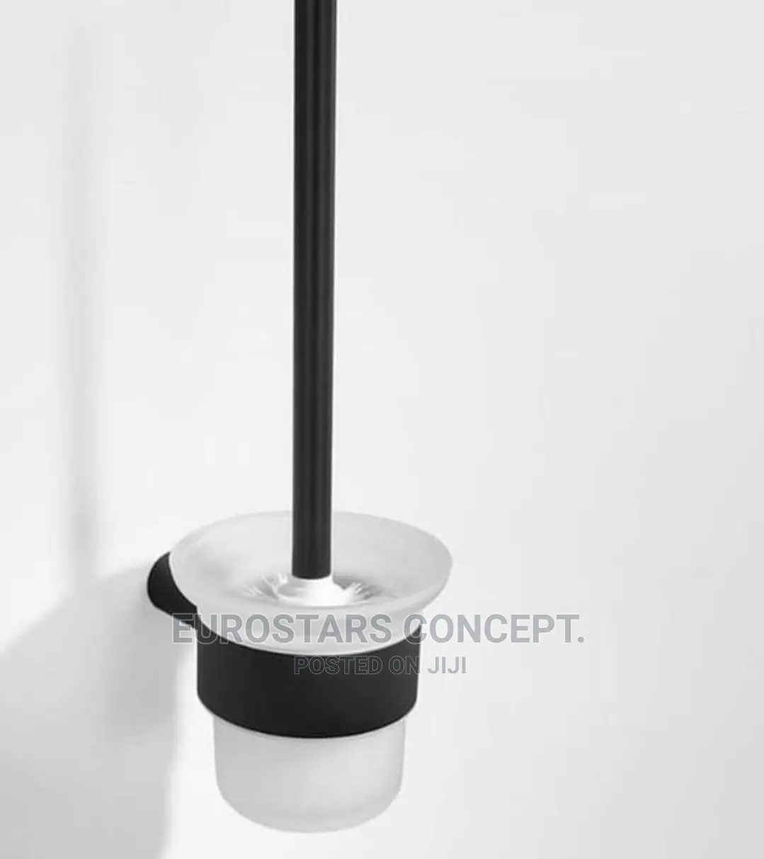 Black Hanging Ceramic Toilet Brush