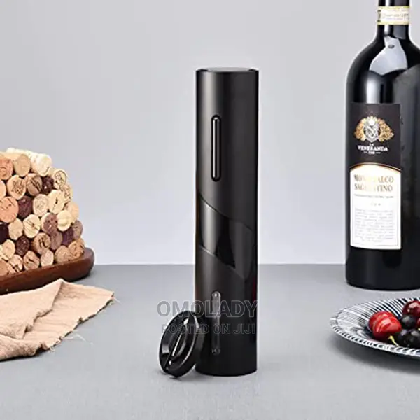 Rechargeable Electric Wine Opener - Black - 1000mah