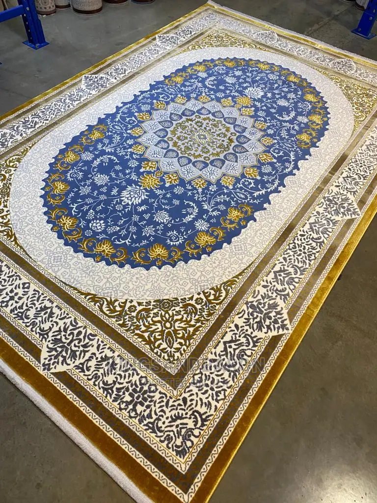 5x7fts Beige/Gold/Cream Turkish Center Rug (4x6fts/8x11fts/7×10fts)