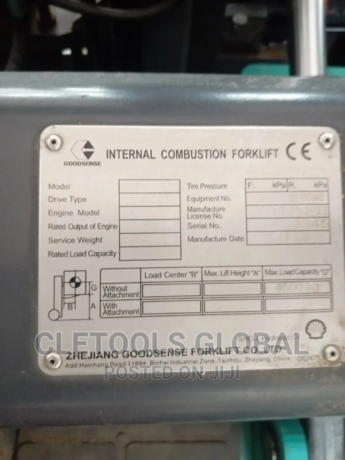 Forklift 5ton X 4.5meters