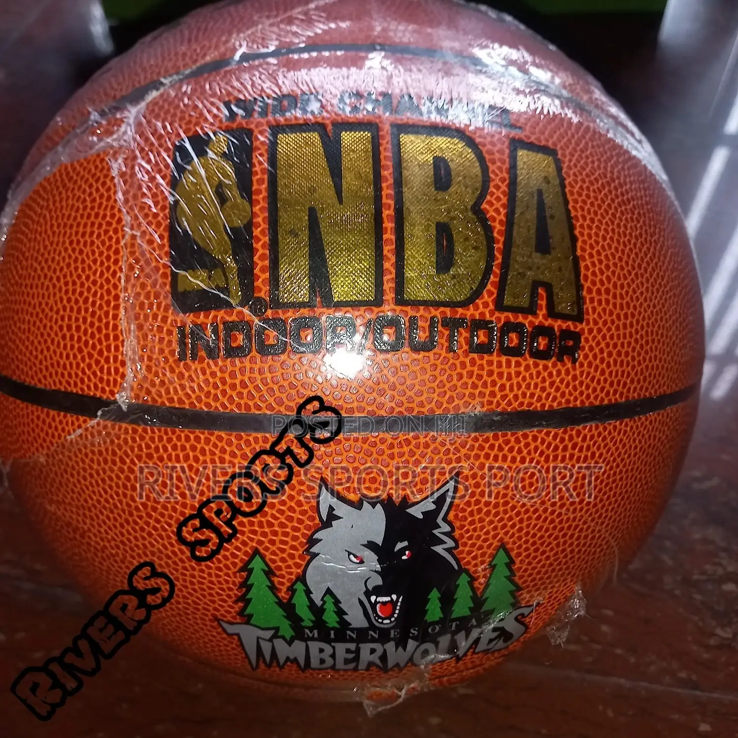 SPALDING Nba Indoor/Outdoor Timberwolf Basketball Extra Grip