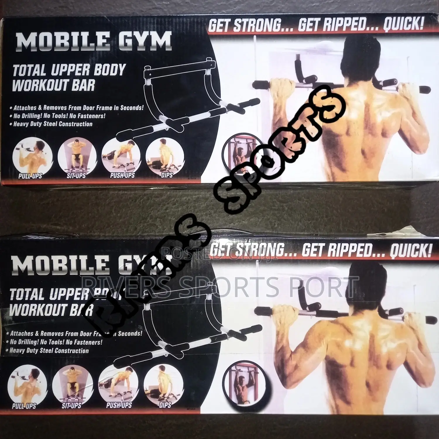 Door Gym/Trainer Total Body Workout Bar. Pull Up Bar Pull-Up