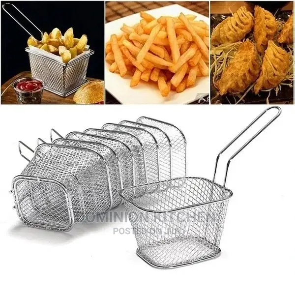 Basket Portable Stainless Steel Chips Mini