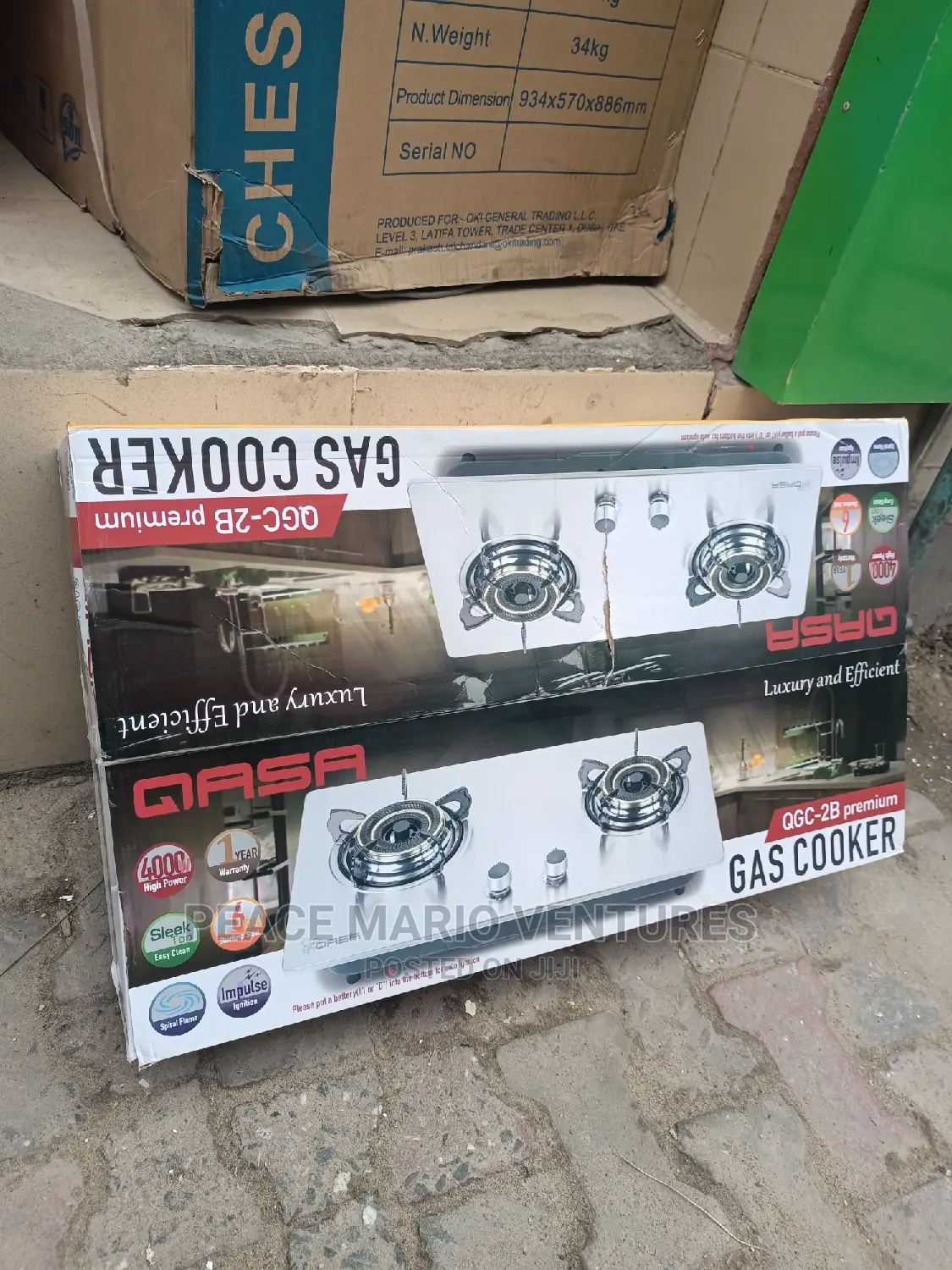 QASA Original Cabinet Stainless Gas Cooker With Warranty 2ys