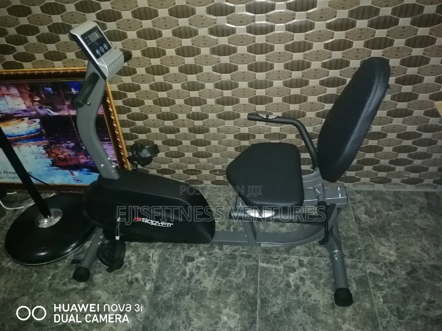 Recumbent Bike With Display Meter