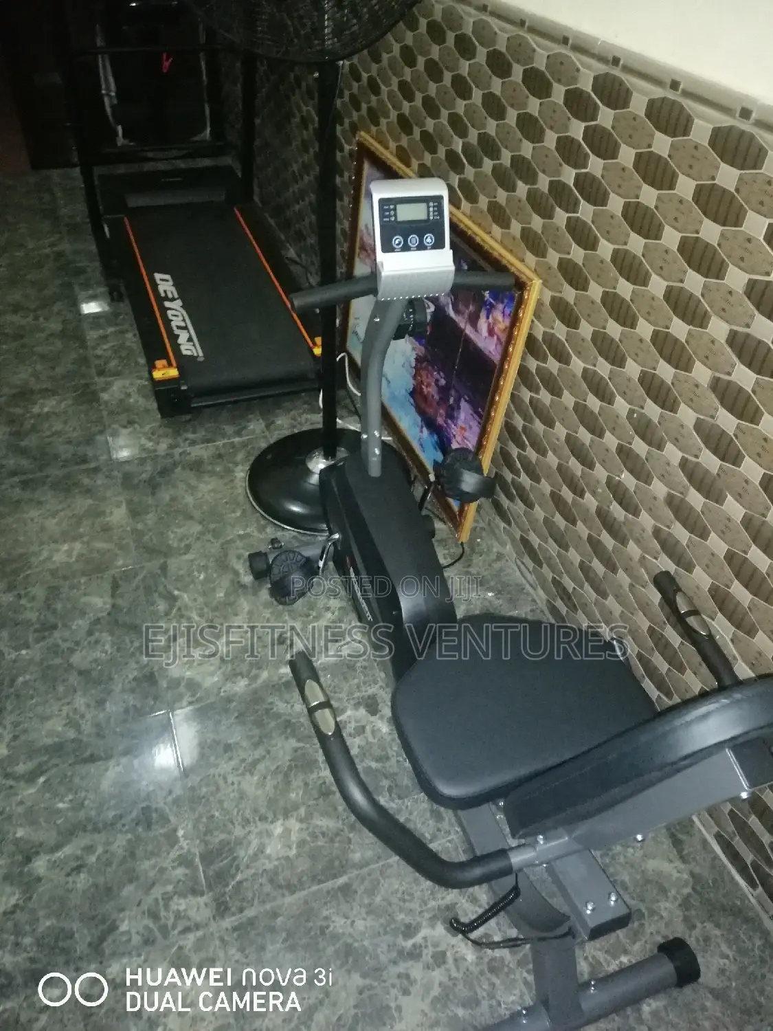 Recumbent Bike With Display Meter