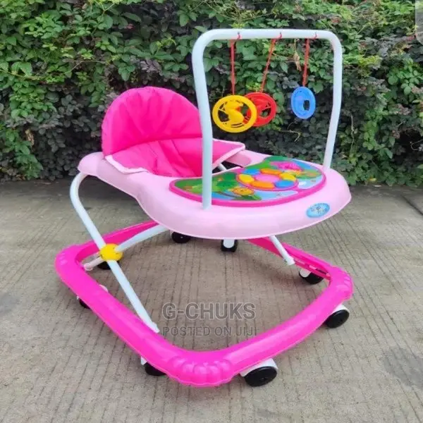 Movable Foldable Baby Walker With Music Hanging Toys