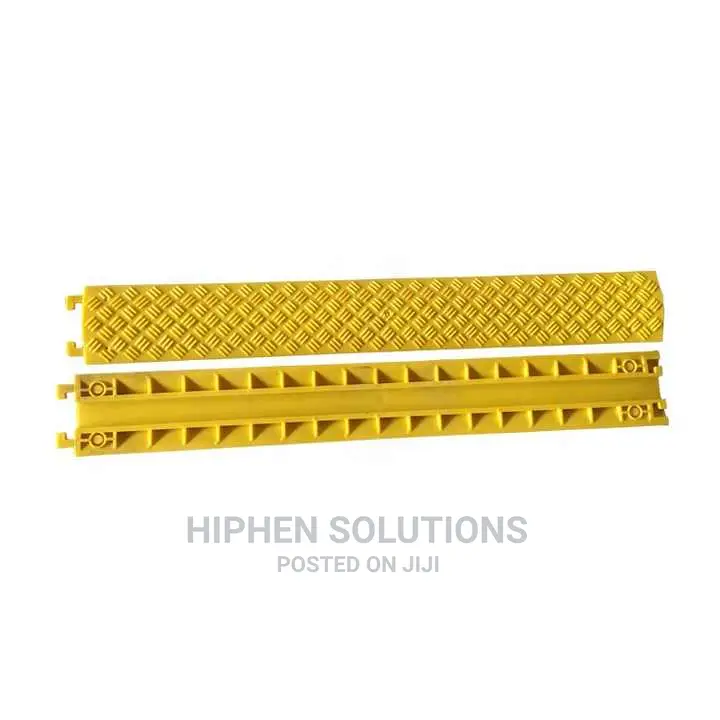 Yellow PVC Drop Over Cable Ramp Cable Protector