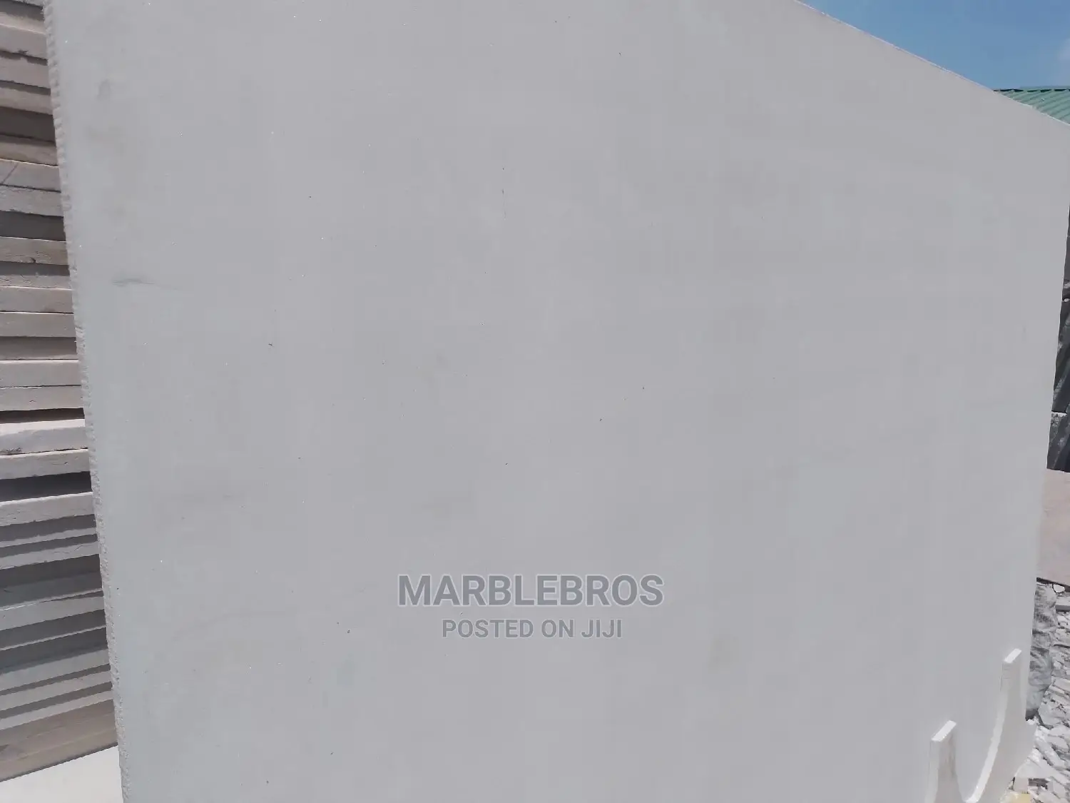 Pure Italian White Marble Slab. Spotless