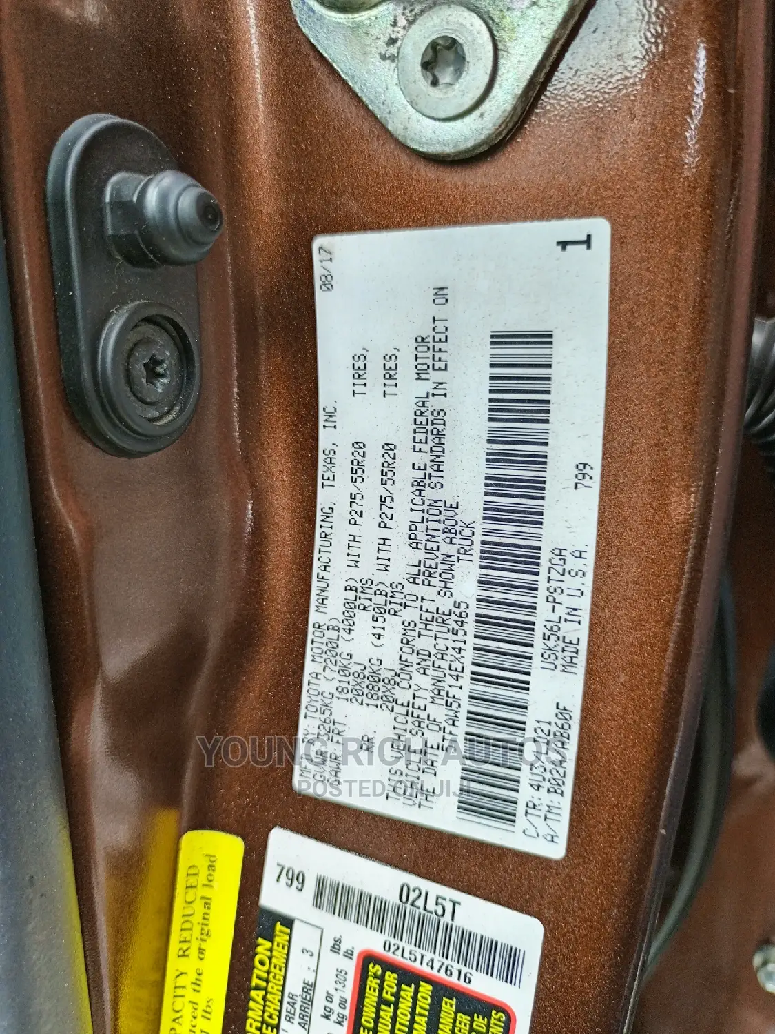 Toyota Tundra 2017 Brown