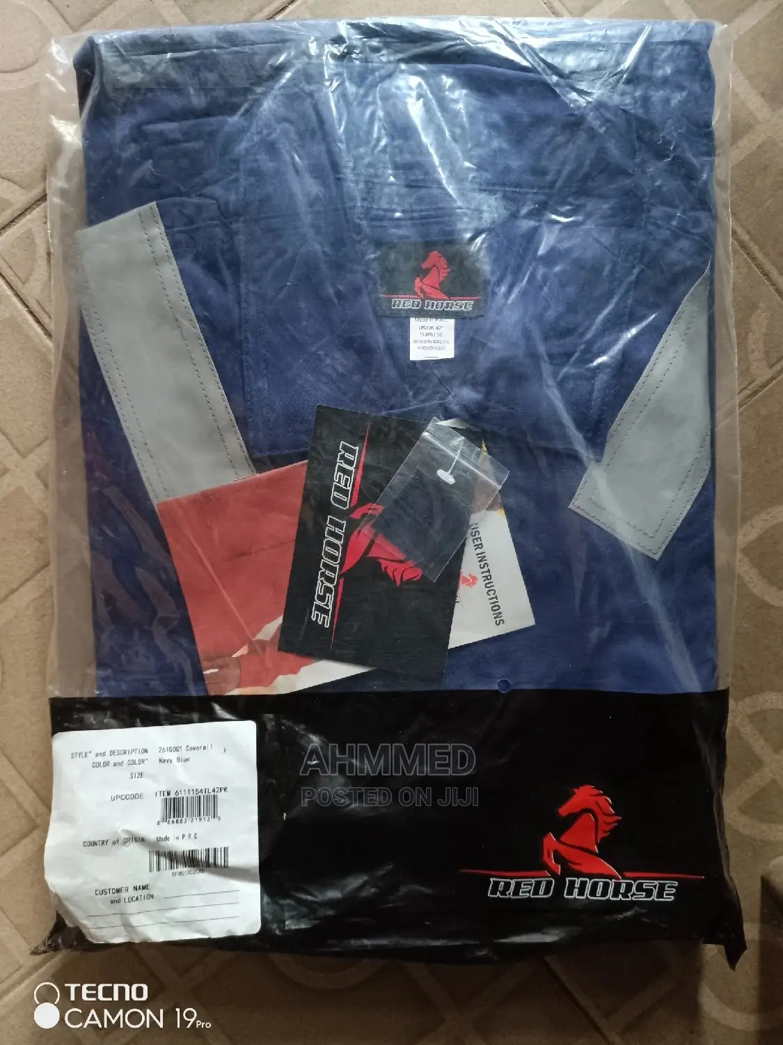 Red Horse Fire Retardant Coveralls