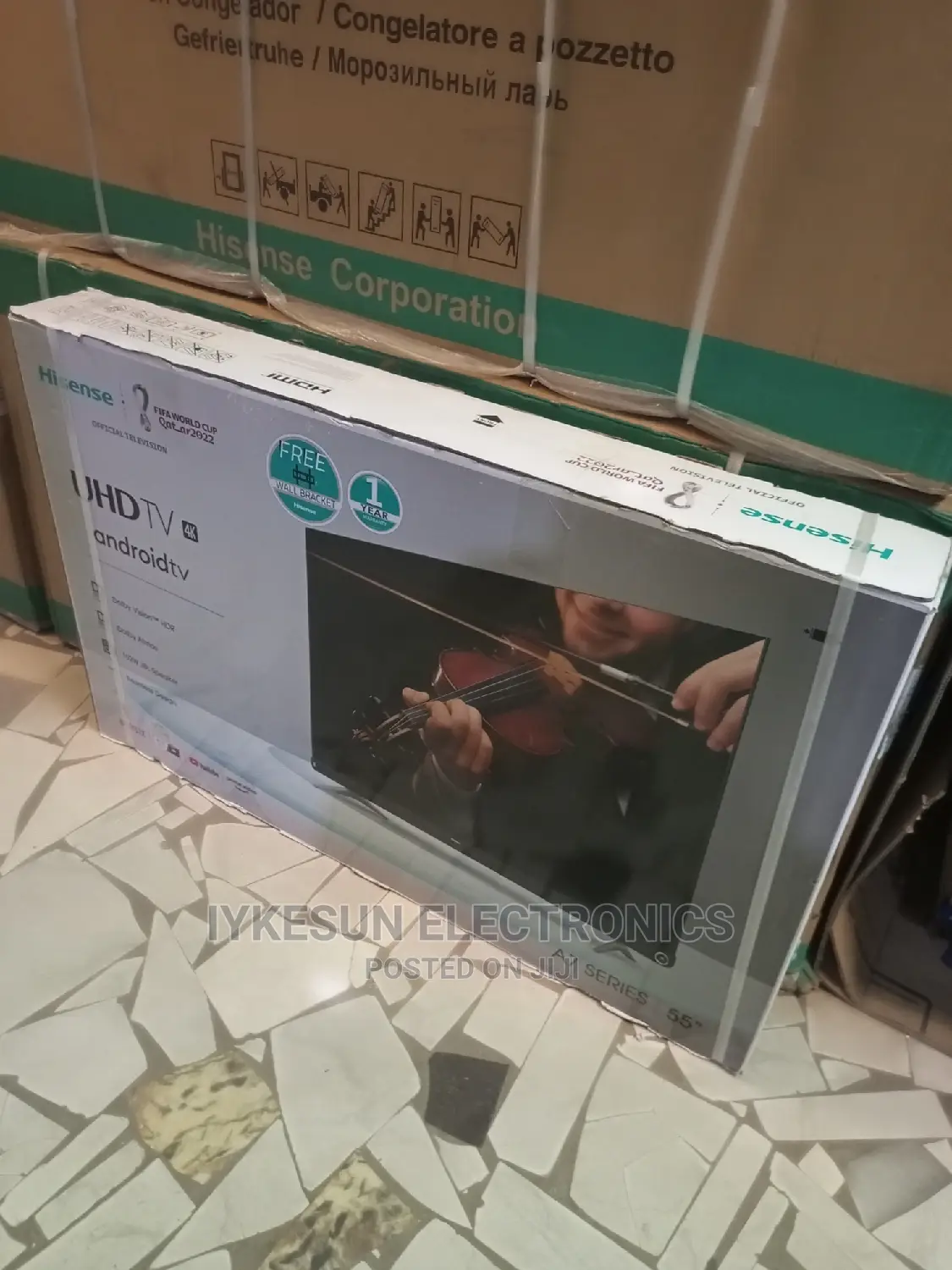 Original Hisense 55” QLED Android 4KUHD Smart Netflix Blueto