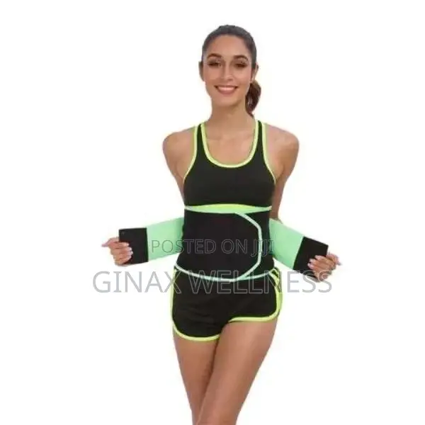 Curved-edge SBR Embossing Waist Trainer With Elastic Band
