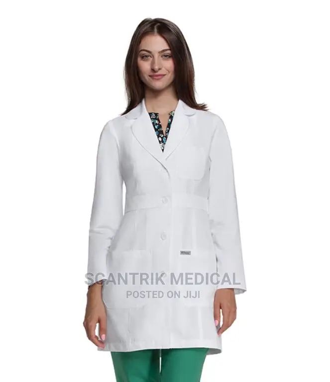Lab Coat Long White Women's for Hospital