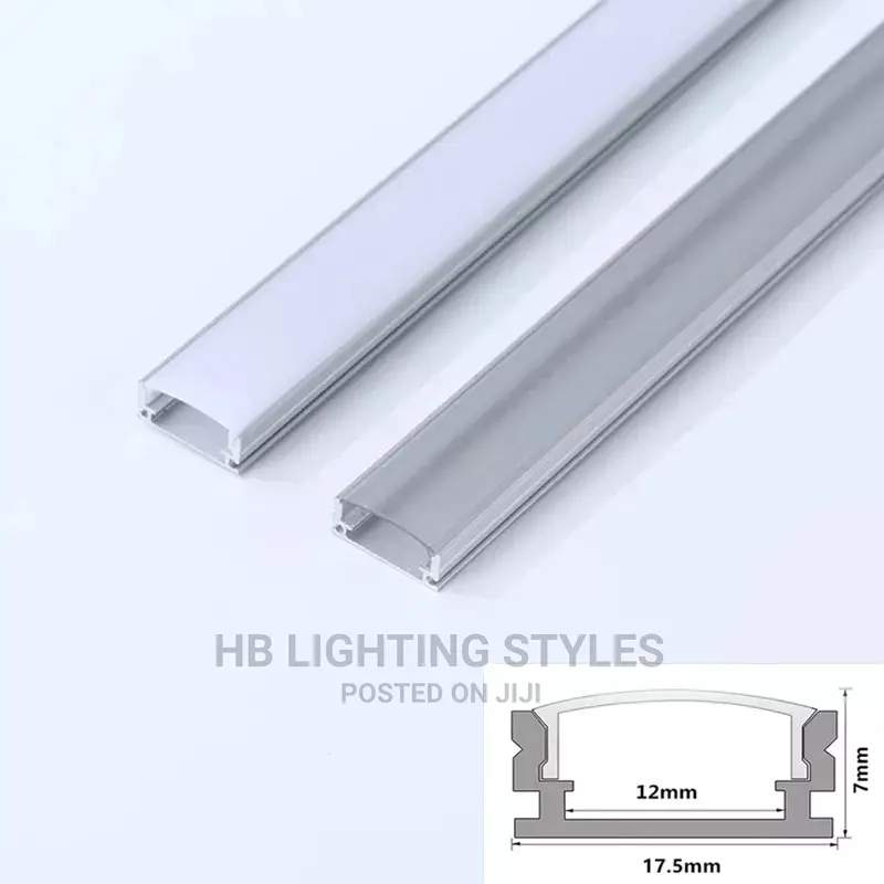 Black U/V/Yw Style Shaped 50cm Aluminium LED Profile
