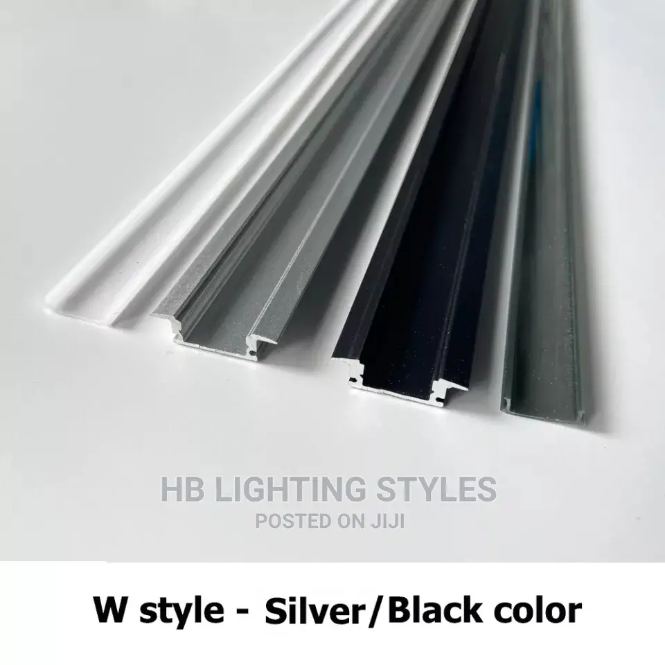 Black U/V/Yw Style Shaped 50cm Aluminium LED Profile