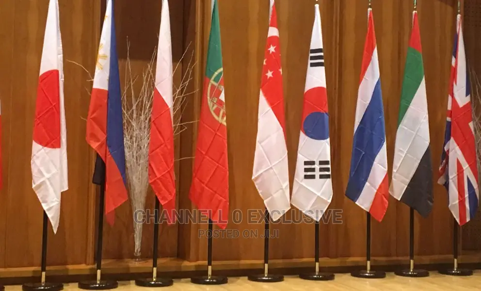 All Country Flags With Stand