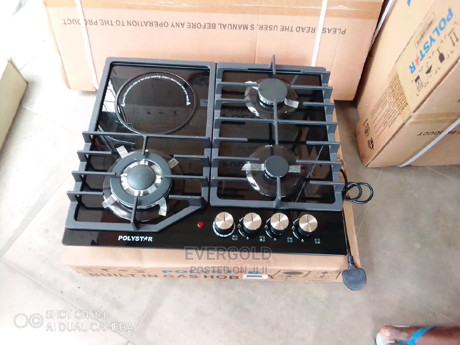 3 Gas and 1 Electric Burner Cooker