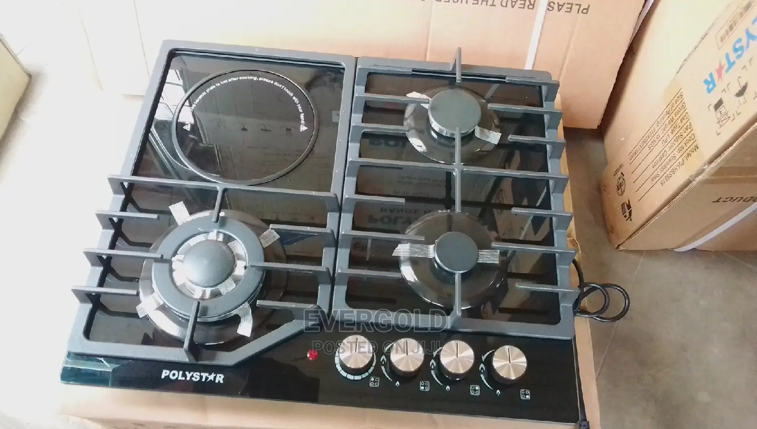 3 Gas and 1 Electric Burner Cooker