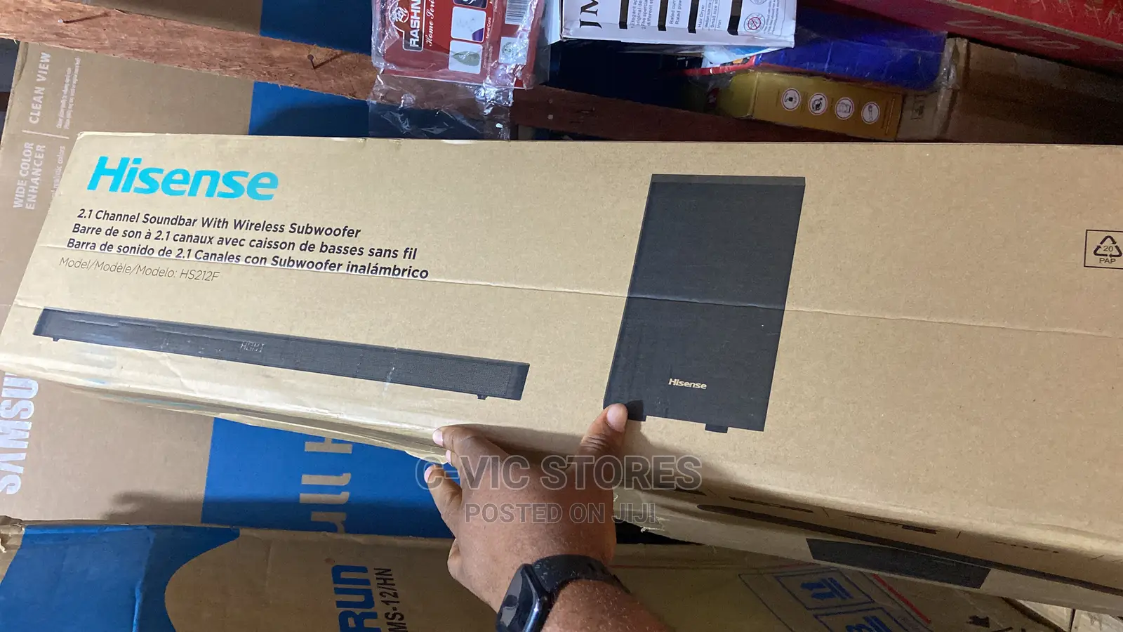 Hisense HS212F 2.1ch 120W Soundbar With Wireless Subwoofer