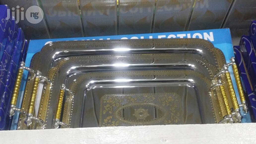 P.R.S ,Stainless Steel Tray By3 Set