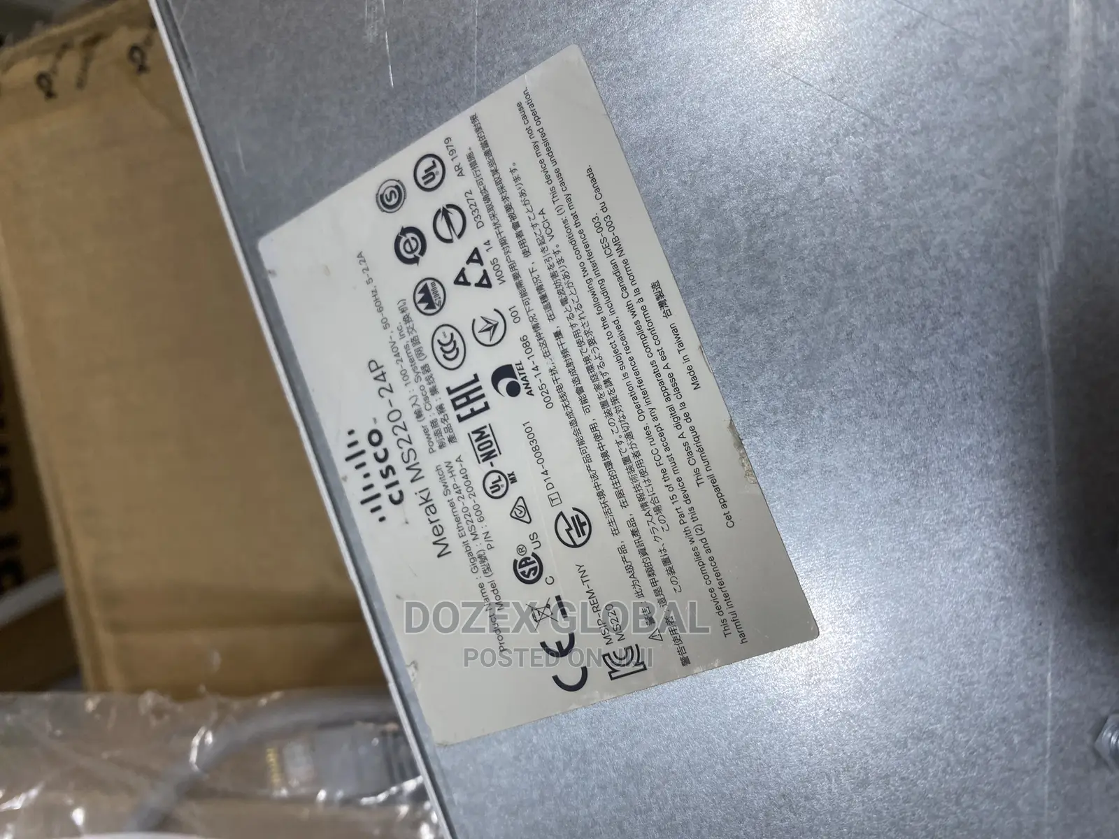 Cisco Meraki 24 Ports Gigabits and POE Managed Cloud Switch