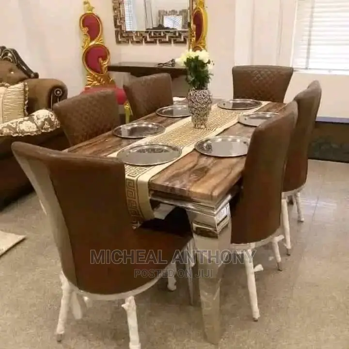 Royal Dining Table With High Quality Chairs