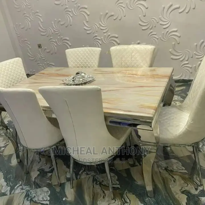 Royal Dining Table With High Quality Chairs