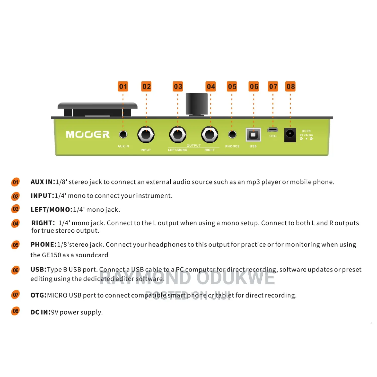 MOOER GE150 Professional Guitar Effect