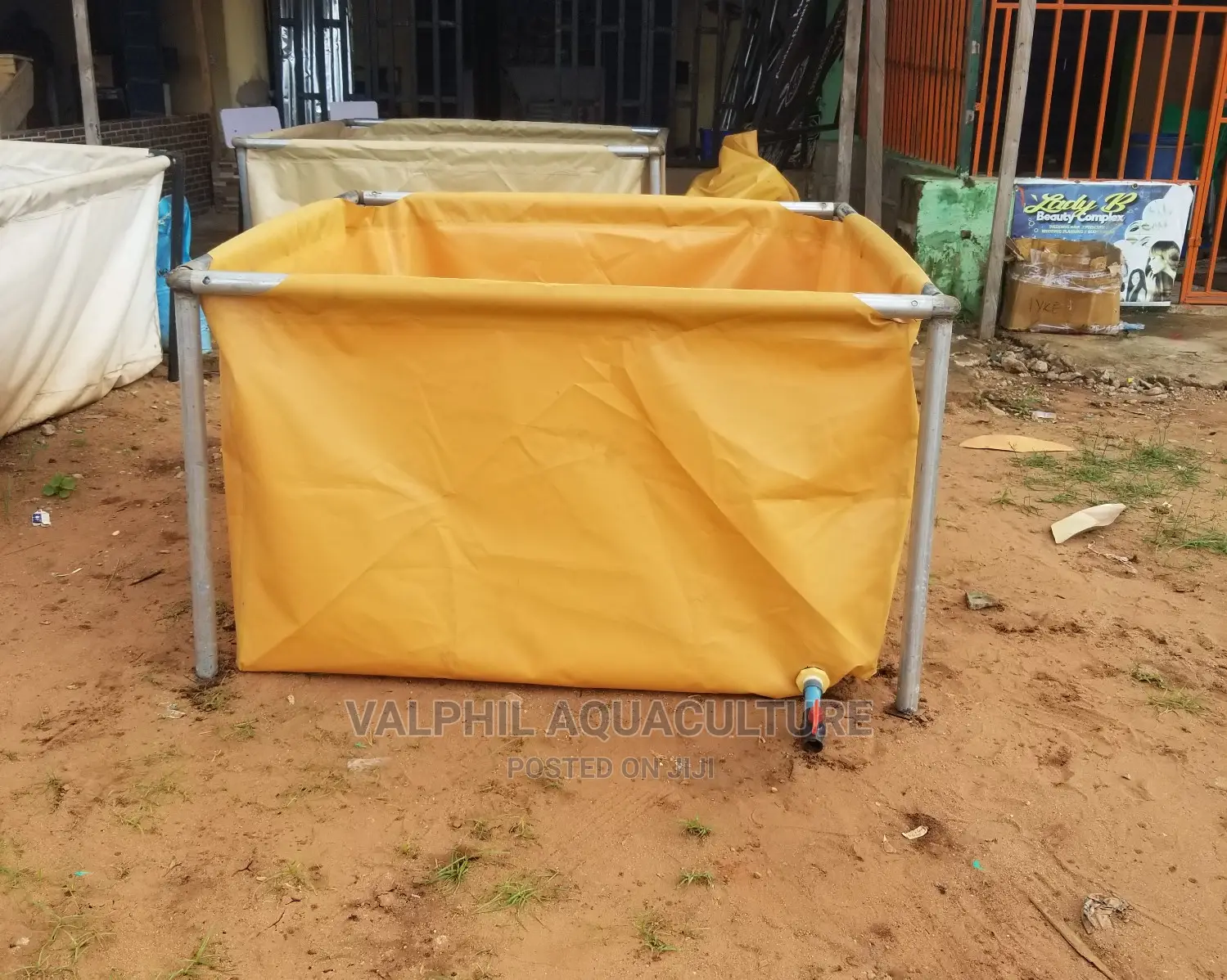 Small Scale Tarpaulin Fish Pond.