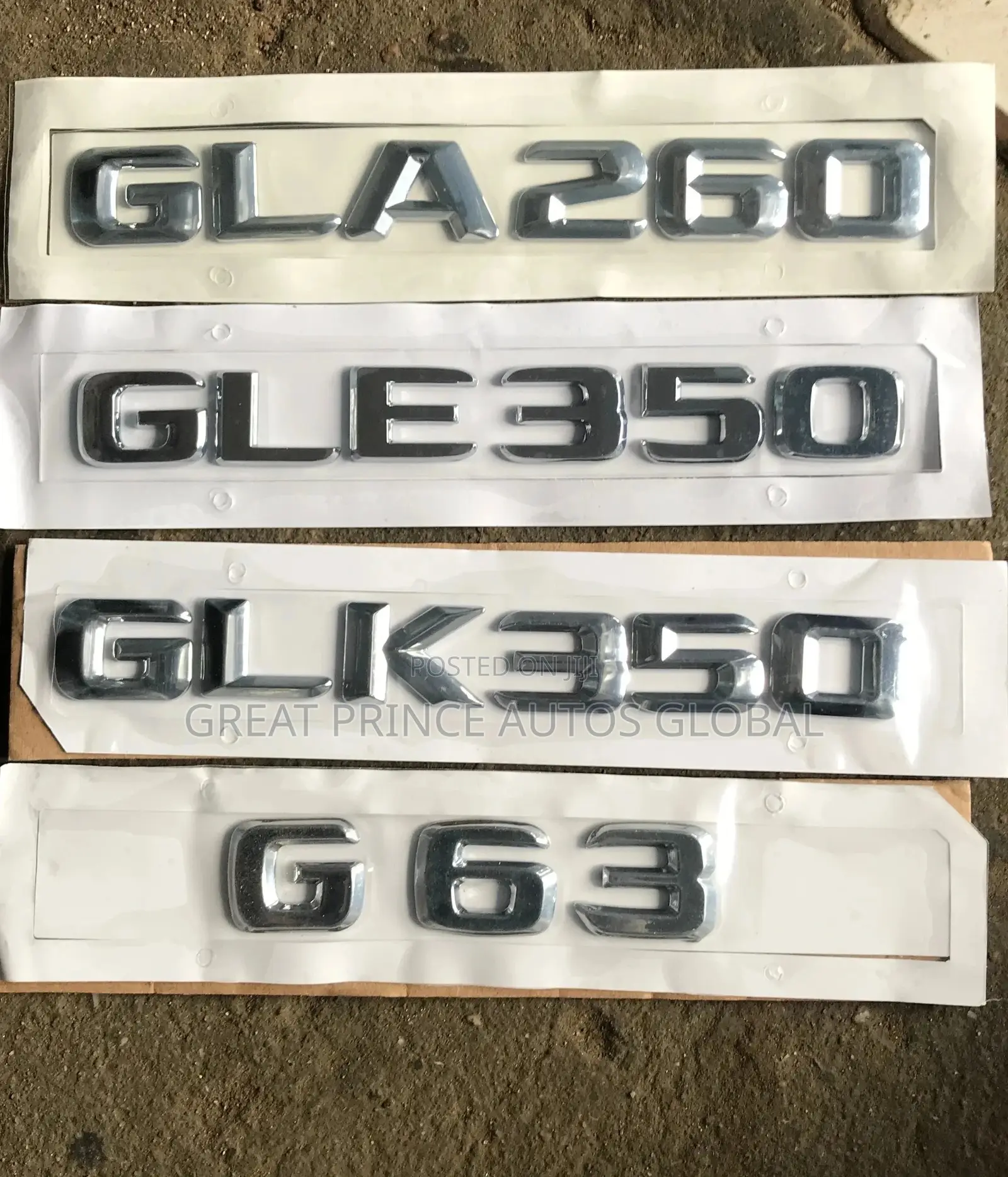 Gla260,Gle350,Glk350,G63 Emblems